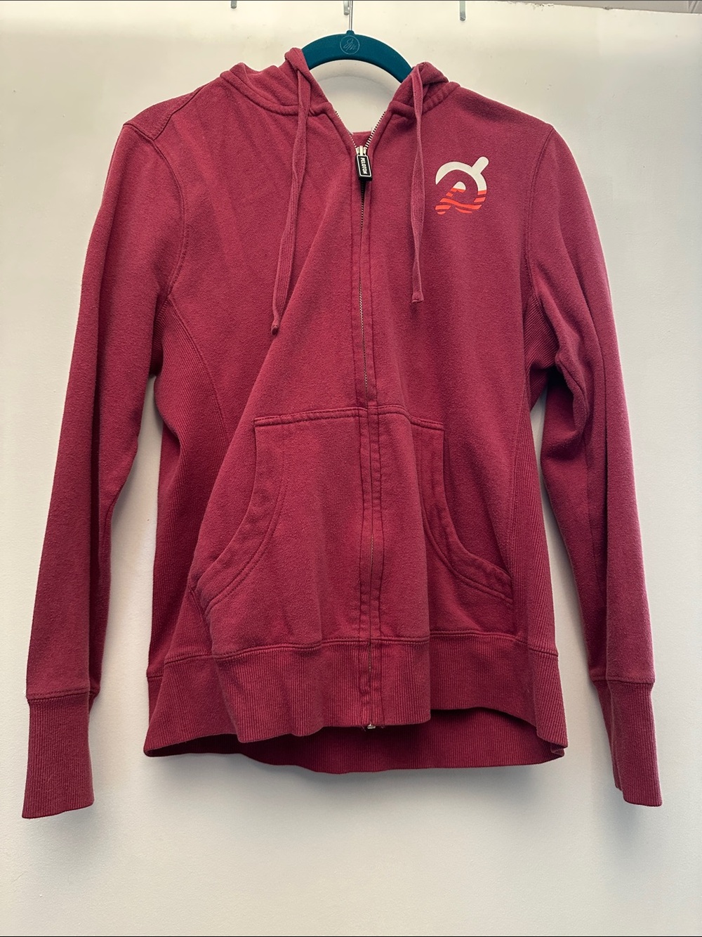 Peloton Women’s Maroon Full-Zip Hoodie Jacket